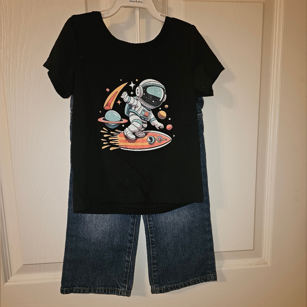 Baby Boy Shirt & Jeans Size 12-18 Months